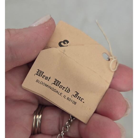 Vtg Owl Stained Glass Wall Hanging Sun Catcher West World Inc. Hand Painted - Picture 4 of 6